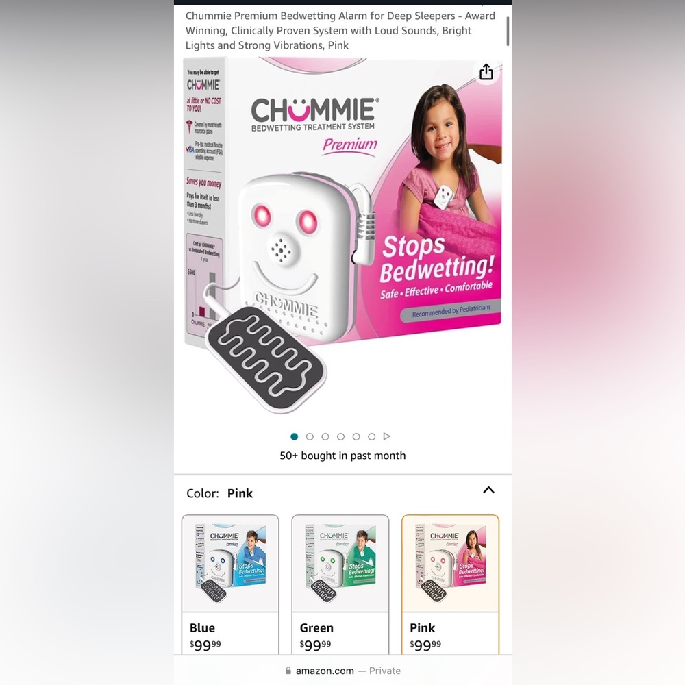❤️❤️ Chummie Premium Bedwetting Alarm for Deep Sleepers